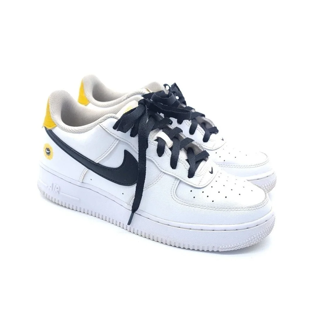 Nike Air Force 1 LV8 Have A Nike Day White Daisy Yellow DM0983-100 Size 7 Youth